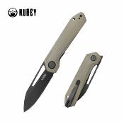 KUB321V Kubey Royal | Lame Acier 14C28N Blackwashed | Manche G10 Kaki | Ball Bearing | Liner Lock - Livraison Gratuite