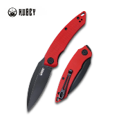 KUB333B Couteau Kubey Leaf Lame Spear Point AUS-10 Manche G10 Rouge Linerlock Roulements céramique – Livraison Gratuite