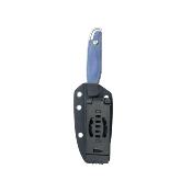 KUB357D Couteau Kubey Dust Devil Blue Lame Spear Point Acier 14C28N Manche Micarta Étui Kydex – Livraison Gratuite