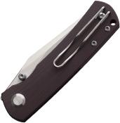 MBKMOGBR Monterey Bay Knives Mini Old Guard Brown – Couteau EDC Clip Point Lame Sandvik 14C28N G-10 Liner Lock - Livraison Gratuite