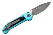 MCT113510APTQ Couteau Automatique Microtech LUDT Gen III S/E A/O Turquoise Lame Drop Point Acier Made In USA - Livraison Gratuite
