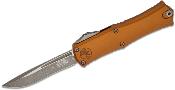MCT1705M10APTA Couteau Microtech Hera II Mini OTF Lame Drop Point Acier Bohler M390MK Manche Aluminium Tan - Livraison Gratuite