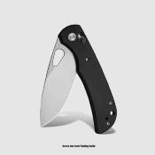 MGR621ABK Miguron Moyarl – Couteau pliant Crossbar Lock Lame Acier 14C28N Stonewash Manche Black PVD Titanium - Livraison Gratuite