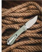 NUKS131005 Couteau NUKNIVES Kumpanter Lame Acier D2 Manche G10 Jade Liner Lock Ball Bearing - Livraison Gratuite