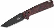 OKNRUBATOBKRD Couteau Oknife Rubato Rail Lock Lame Tanto 154CM Noire Manche G10 Noir/Rouge Damascus – Livraison Gratuite