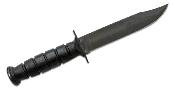 ON8180 Couteau Ontario 498 Marine Combat Lame Clip Point Acier Carbone 1095 Manche Cuir USA - Livraison Gratuite
