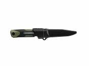 OWBCK1OD OLFA WORKS SANGA | Couteau Bushcraft Fixe | Lame Inox 13Cr | Manche Beige | Étui Made Japan - Livraison Gratuite
