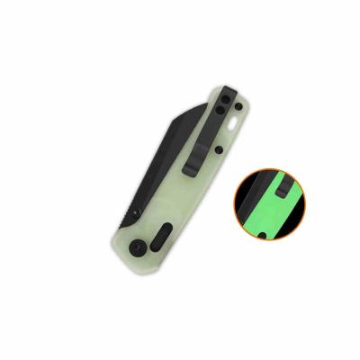 QS130GLH2 Couteau QSP Penguin Glyde Lock | Lame Acier 14C28N Black Manche résine phosphorescente Glyde Lock - Livraison Gratuite