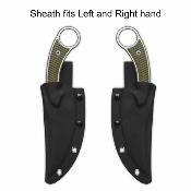 QS166B1 Couteau QSP Viper Clip Point Lame Acier 10Cr15MoV Manche G10 Od Green Housse Kydex - Livraison Gratuite
