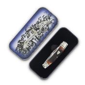 RR2630 Couteau Rough Ryder 30th Anniversary Small Moose - Lame Clip Point Acier 440 - Manche Os Boite - Livraison Gratuite