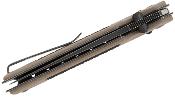 RS7713CB Couteau Real Steel Sacra TAC Slide Lock Lame Tanto Acier K110 Manche G10 Tan/Noir Sécurité Slide Lock - Livraison Gratuite