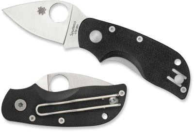 COUTEAU Spyderco Chicago G-10 Acier CTS-BD1 Plaquettes G10 SC130GP Couteau cran d'arrêt - LIVRAISON GRATUITE