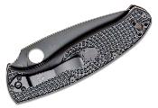 SC142PSBBK Couteau Spyderco Resilience Combo Edge Lame Acier 8Cr13MoV Black - Livraison Gratuite