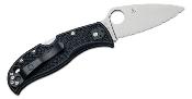 SC262SBK Couteau Spyderco LeafJumper Lame Acier VG-10 Leaf Shaped Serrated Made In Japan - Livraison Gratuite