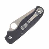 SC275CFPS — Couteau Spyderco ButtonUp Lame Acier 8Cr13MoV Modified Clip Point Serr Manche Fibre de Carbone G10 Button Lock - Livraison Gratuite