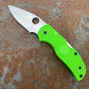 SC41PGR5 Spyderco Native 5 Salt – Couteau pliant Lockback Lame Acier LC200N Satin Manche Green FRN  Made in USA - Livraison Gratuite