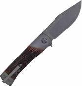 SCH1203147 Old Timer Frontier |  Couteau Lame Acier 7Cr Trailing Point Satin | Manche Luxewood Composite | Liner Lock | Livraison Gratuite