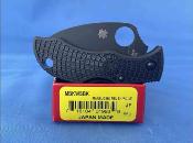 SCMBKWSBK Spyderco Manbug – Couteau pliant Wharncliffe lame Acier VG&#8209;10 Serr Manche FRN noir Lockback Japan– Livraison Gratuite