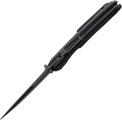 SFBL14BKBK — Couteau Spartan Blades Soter Racelock Lame Acier S35VN Spear Point Black PVD Manche G10 Noir Racelock - Livraison Gratuite