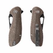 SKW67506 Skallywag Mudskipper Brown | Lame Tanto Modifiée Acier 14C28N | Manche Micarta Brun | Liner Lock | Clip Livraison Gratuite