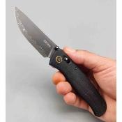 SRM255LMB2 SRM Medal 255L-MB – Couteau Pliant Ambi Lock Lame Drop Point 140Cr Laminé Manche Micarta Black Ambi Lock - Livraison Gratuite