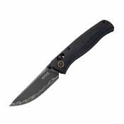 SRM255LMB3  Couteau SRM Medal | Lame Acier Laminated 140Cr Drop Point | Manche Plaquettes Black Micarta | Ambi-Lock | Livraison Gratuite
