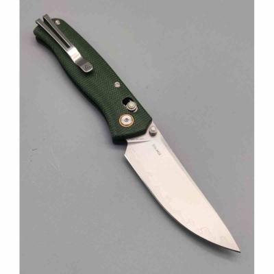 SRM255LMG2 SRM Medal 255L-MG – Couteau Pliant Ambi Lock Lame Drop Point 140Cr Laminé Manche Micarta Vert Ambi Lock - Livraison Gratuite