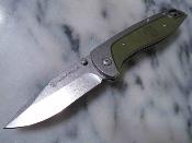 SW1122567 Couteau Smith&Wesson Freighter Lame Acier 8Cr13MoV Manche Acier/G10 Vert – Livraison Gratuite