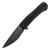 T1024A3 Couteau Tenable Kratos Pliant Drop Point Acier Nitro-V Manche G10 Black&Purple Sécurité Liner Lock - Livraison Gratuite 
