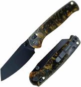 TD024BKGD Defcon Artifact Black/Gold  | Couteau Pliant | Lame Sheepfoot 14C28N | Manche Résine| Axis Lock Bearing - Livraison Gratuite