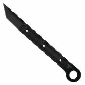 TKF3S05 – Takumitak Utility – Couteau fixe plate semelle – Lame Tanto Acier 3Cr13 Black Oxide  – Plaquettes FRN Noir – Étui POP Tek-Lock  – Livraison Gratuite