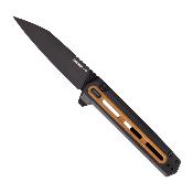TKTF4RGBRS35 Couteau Pliant Tekto Knives F4 Echo Lame Acier S35VN Manche Alu/G10 Brun Button Lock - Livraison Gratuite