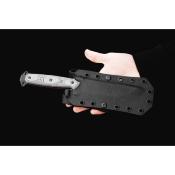 TPSXS01 Couteau Fixe TOPS Skullcrushers Xtreme Sidekick Lame Acier 1095HC Manche Micarta Gris USA - Livraison Gratuite