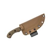TPTBT04TAN Couteau Fixe TOPS Mini Tom Brown Tracker Lame Acier 1095 Manche Micarta Sable Étui Kydex Made In USA - Livraison Gratuite