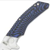 UC3440 Couteau United Cutlery Honshu Sekyuriti Black/Blue Lame Acier D2 IKBS - Livraison Gratuite