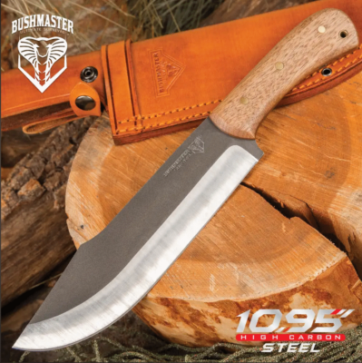 UC3464 United Cutlery Couteau de Survie Bushmaster Butcher Bowie Acier 1095 Etui Cuir - Livraison Gratuite