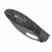  KIV3697A2 Couteau Pliant Kizer Masu Lame Acier 14C28N (HRC 58-59) Manche Micarta Motif Vortex Gris et Noir Button Liner Lock Livraison Gratuite