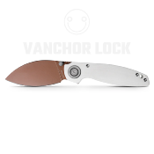 VOSA2808 Couteau Vosteed Shilin Cutter White Vanchor Lock Lame Acier 154CM Clip - Livraison Gratuite