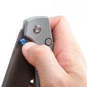 VOSA2918 Vosteed Raccoon A2918 – Lame Bowie 14C28N Destroyer Gray, Manche G10 Gris, Verrouillage Top Liner Lock - Livraison Gratuite