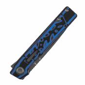 B2123A1 Couteau Kitpu Tenable Knives | Lame Acier Nitro-V SW Drop Point | Manche Plaquettes Blue & Black G10 | Liner Lock | Livraison Gratuite
