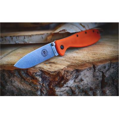 Couteau Esee Zancudo Orange Lame Acier AUS-8 BRKR1OR - Livraison Gratuite