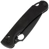 DGRFM022SBKB — Couteau Daggerr Sting Slim Lame Acier VG-10 PVD Noir Manche G10 Noir Crossbar Lock Livraison Gratuite
