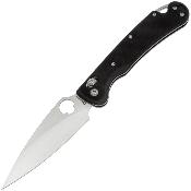 DGRFM022SBKS — Couteau Daggerr Sting Slim Lame Acier VG-10 Satiné Manche G10 Noir Crossbar Lock Livraison Gratuite