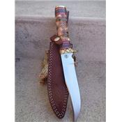FCW608BRB Couteau Poignard Frost Cutlery Moon Dancer Bowie Acier Inox Etui Cuir - Livraison Gratuite