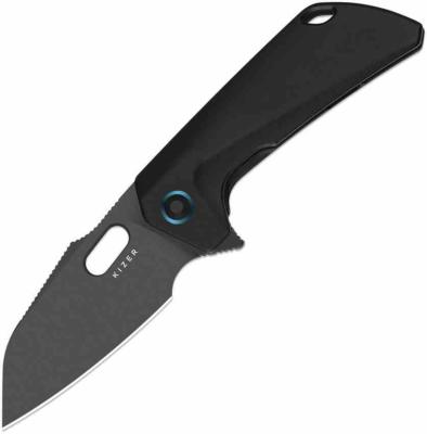 KI3701A2 Couteau Kizer Takahe | Lame Acier S35VN Matte DLC | Manche Titane Noir | Livraison Gratuite