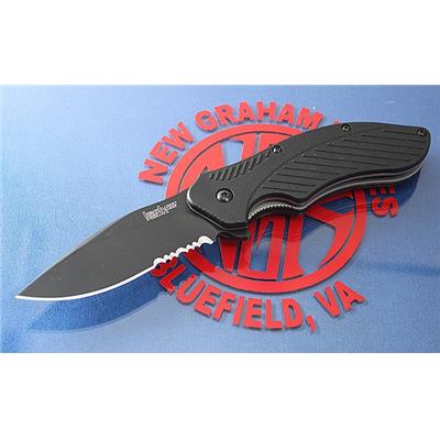 Couteau Kershaw Clash Assisted Opening Lame Acier 8Cr13Mov Serrated Manche FRN KS1605CKTST - Free Shipping