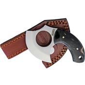 Couteau d'Esquimau Inuit Ulu Lame Acier Inox Manche Corne Marbles MR452 - Livraison Gratuite