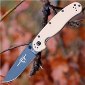 Couteau Ontario Rat II D2 Military Manche FRN Desert Tan Lame Acier D2 Linerlock ON8830DT - Free Shipping