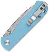 QS170B1 Couteau QSP Ferret | Lame Acier Nitro-V Stonewash | Manche G10 Sky Blue | Linerlock | Livraison Gratuite