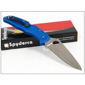 Couteau SPYDERCO Blue ENDURA 4 Flat Ground Plain Edge SC10FPBL - Couteau SPYDERCO Made In Japan